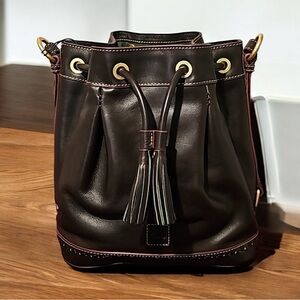 Dooney & Bourke brown drawstring gorgeous, soft leather